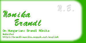 monika brandl business card