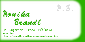 monika brandl business card